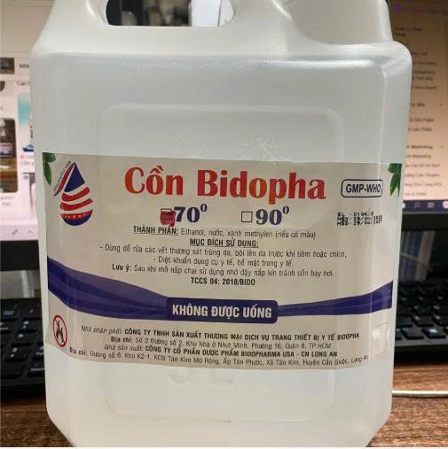 Cồn 70 Bidopha can 5L